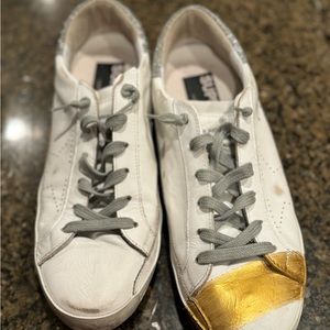 Limited addition painted golden goose size 41 like new Swarovski crystal